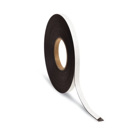 U BRANDS Magnetic Adhesive Tape Roll, 0.5" x 50 ft, Black 5154U00-12